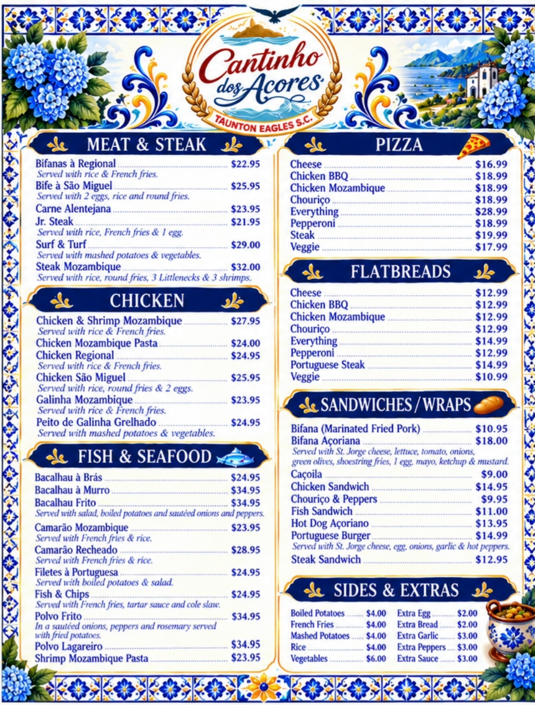 Traditional Portuguese feast spread with multiple dishes